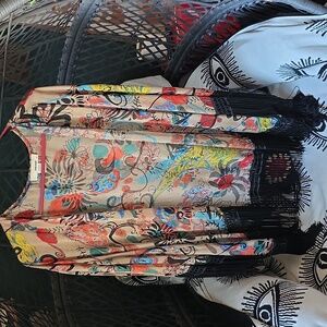 Paisly Floral Sheer Cardigan